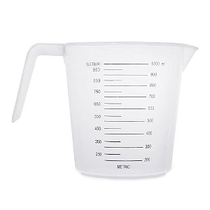 Copo Jarra Medidora Transparente com Alça Facilite 1L