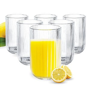 Kit Copos de Vidro Nordic 6 Pçs 420ml / 260ml Dolce Home