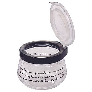 Pote Hermético Flip Decorado Texto Plasútil 700 ml