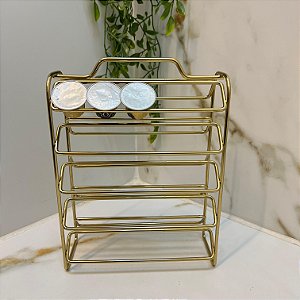 Porta Capsulas De Café Nespresso Dourado