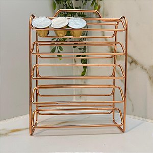 Porta 50 Capsulas De Café Nespresso Rose Gold Future