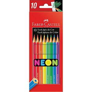 Lápis de Cor Faber Castell 10 Cores Neon