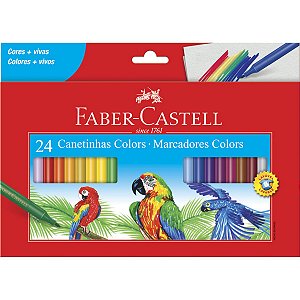 Canetinha Hidrográfica Colors Faber Castell  24 Cores