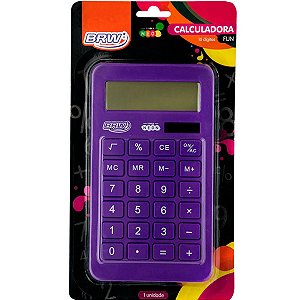 Calculadora Fun Roxo Neon Brw 10 Dígitos