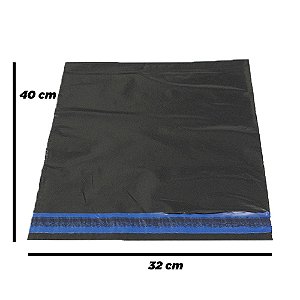 500 Envelopes Plástico 32x40cm de Segurança Eco C/ Lacre