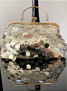 BOLSA FESTA MALDIVAS - DOURADA