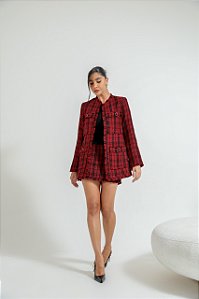 CONJUNTO TWEED SHORT SAIA PARIS - MARSALA