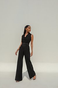 MACACÃO ITÁLIA MARANT COM CINTO - PRETO