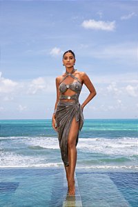 CONJUNTO BODY COM PAREÔ PRATA - MALDIVAS