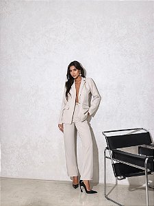 CONJUNTO ALFAIATARIA BLAZER SOUL  - VANILLA