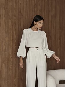 BLUSA ALFAIATAIRA INGRID - OFF WHITE