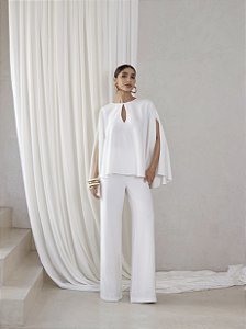 CONJUNTO IRLANDA BLUSA GOTA - OFF WHITE