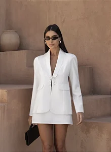 BLAZER OMBRO PREGAS BIANCA - OFF WHITE
