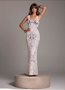 VESTIDO LONGO TRICOT OÁSIS - BRANCO
