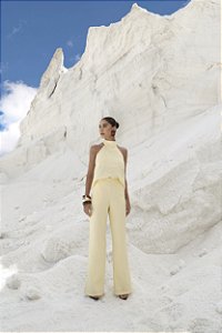 CONJUNTO LINHO ALFAITARIA FRENTE ÚNICA EVA - MANTEIGA