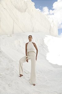 CONJUNTO LINHO ALFAITARIA FRENTE ÚNICA EVA - NATURAL