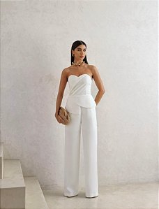 MACACÃO BRUNA T.Q.C ALFAIATARIA - OFF WHITE