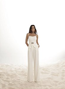 CONJUNTO ALFAIATARIA MARRANT LÚCIA - OFF WHITE