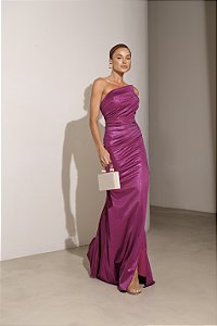 VESTIDO DE FESTA DIAMOND T.Q.C. - FÚCSIA