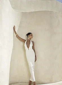 VESTIDO FRENTE ÚNICA NICOLE AVIAMENTO - OFF WHITE