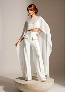 CALÇA PANTALONA VINCO BRIDAL CELEBRATION - CLOUD DANCER