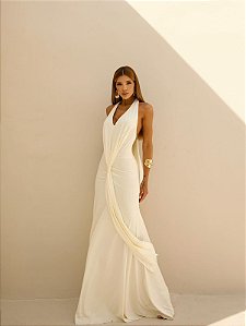 VESTIDO DANI FRENTE ÚNICA - OFF WHITE