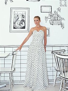 VESTIDO LONGO POÁ JUJU - OFF WHITE