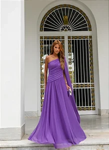 VESTIDO LONGO UM OMBRO SOPHIA - VIOLETA