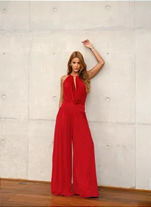 CONJUNTO BODY E CALÇA PARIS - VERMELHO