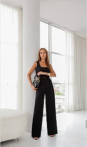 CONJUNTO ALFAIATARIA PREMIUM CÓS DUPLO - PRETO