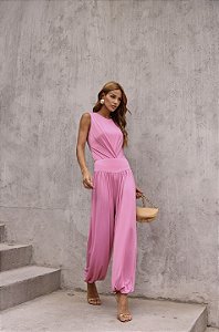 CONJUNTO BODY E CALÇA NATHALIA - ROSA