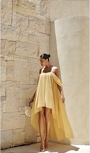 VESTIDO CURTO MULET CIGANINHA JORDANA - MOSTARDA