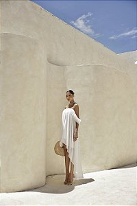 VESTIDO CURTO MULET CIGANINHA JORDANA - OFF WHITE