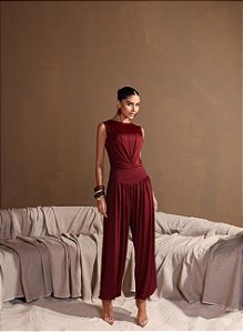 CONJUNTO BODY E CALÇA NATHALIA - MARSALA