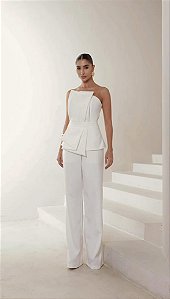 MACACÃO ODARA ALFAIATARIA PREMIUM - OFF WHITE