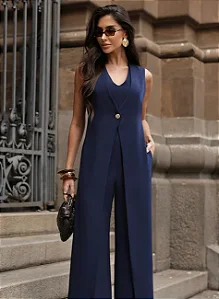 MACACÃO JUJU DUPLO - AZUL MARINHO