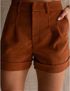 SHORTS COTELÊ DENISE - CAMEL