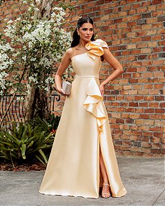 VESTIDO DE FESTA ANTONELLA ZIBELINE - AMARELO