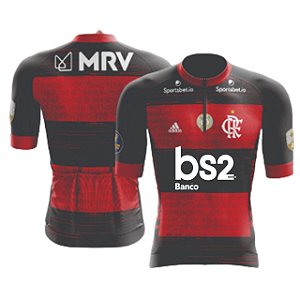 Camisa Ciclismo/Camiseta para Ciclismo Flamengo Vermelha 309/ Unissex Adulto e Infantil