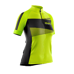 Camisa Ciclismo Feminina e Infantil/Camiseta Ciclismo Verde Fluor cód 583