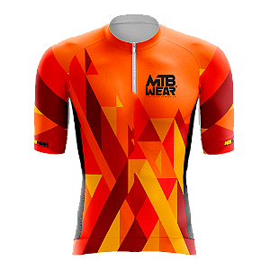 Camisa Ciclismo Camiseta Para Ciclista Losango  MTB  Laranja Proteção UV cod 136