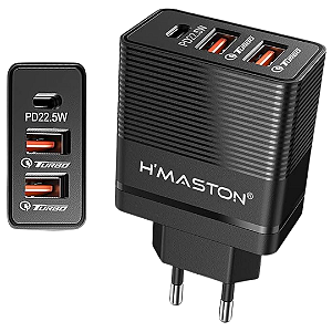 Fonte Carregador de Parede 67.5W Carregador Turbo Universal