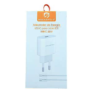 Adaptador de energia USB -C para cabo IOS 20W