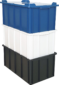 Caixa Plástica C/ Tampa 130L