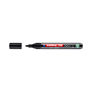 edding 790 - Marcador permanente - Base solvente - Superfície lisa - Corpo plástico - 2 a 3 mm