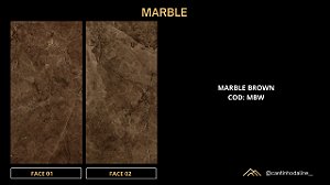 PLACA DE REVESTIMENTO  FLEXÍVEL - MARBLE BROWN