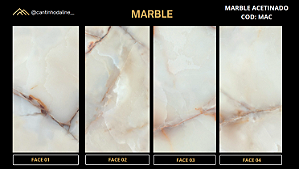 PLACA DE MÁRMORE FLEXÍVEL - MARBLE ACENTINADO