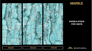 PLACA DE MÁRMORE FLEXÍVEL - MARBLE ACQUA