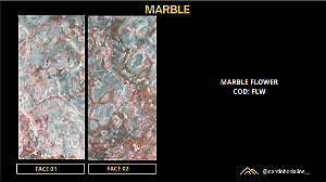 PLACA DE MÁRMORE FLEXÍVEL - MARBLE FLOWER