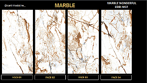 PLACA DE MÁRMORE FLEXÍVEL - MARBLE WONDERFUL